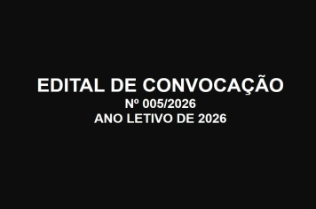EDITAL DE CONVOCAÇÃO Nº 005/2026