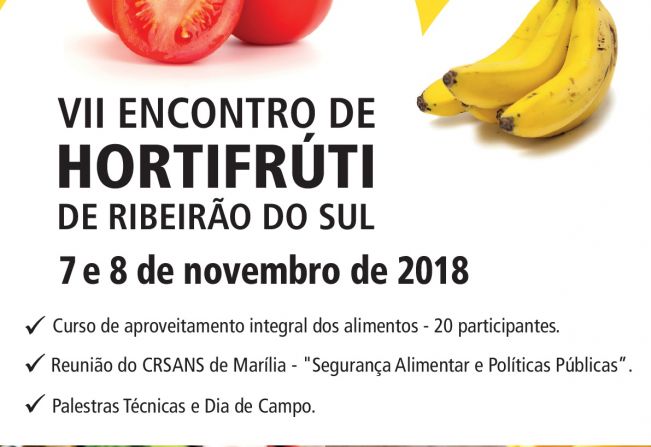 O VII Encontro de Hortifrúti acontecerá no Centro Comunitário João Silvério de Moraes 
