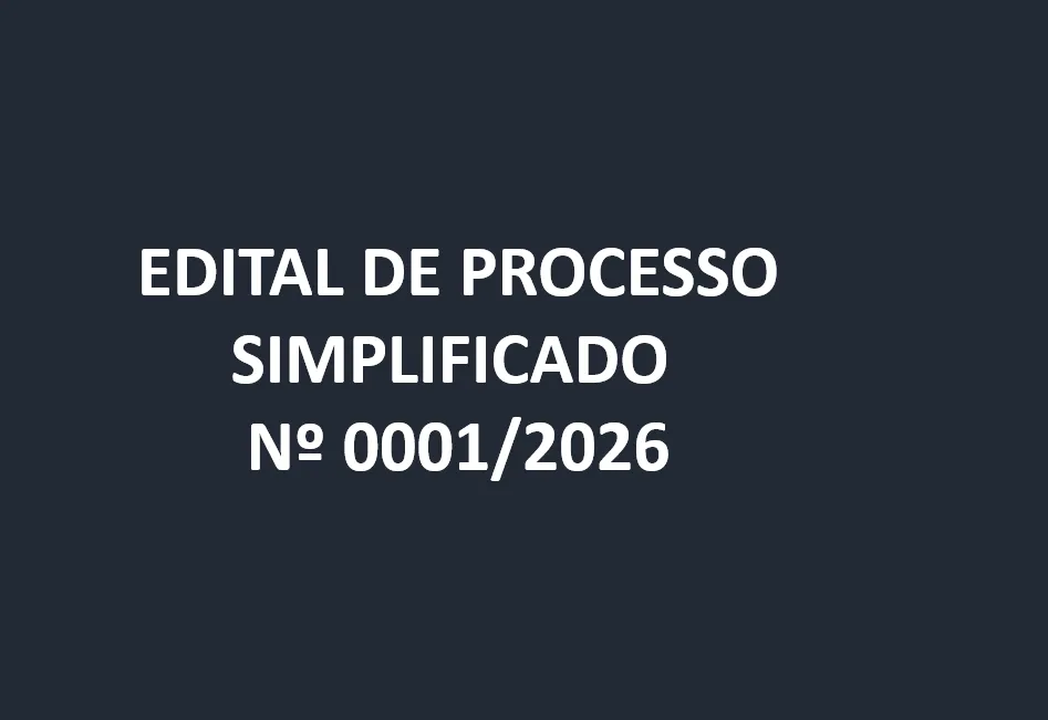EDITAL DE PROCESSO SIMPLIFICADO
